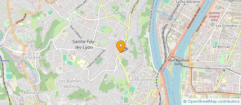 localisation de l'entreprise SOCIETE CIVILE IMMOBILIERE SALUMA  SAINTE-FOY-LES-LYON