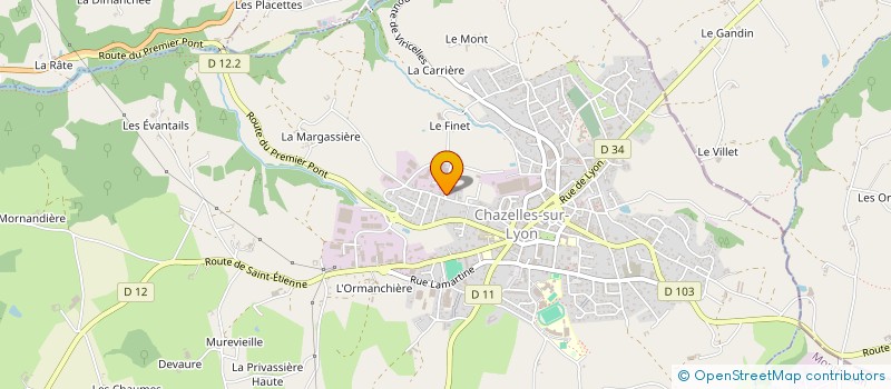 localisation de l'entreprise SOCIETE CIVILE IMMOBILIERE SANDIDO  CHAZELLES-SUR-LYON