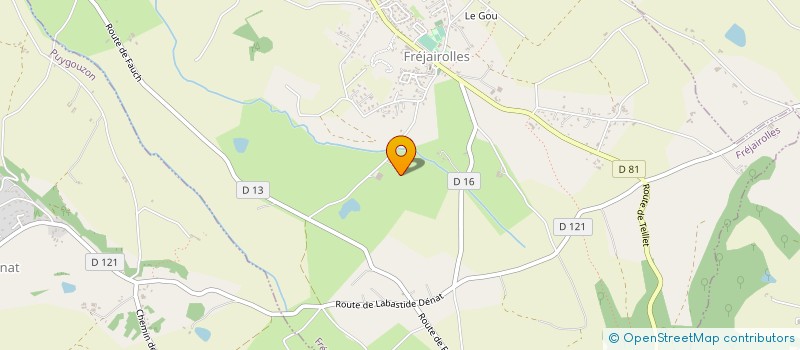 localisation de l'entreprise SOCIETE CIVILE IMMOBILIERE SARROMAS  FREJAIROLLES