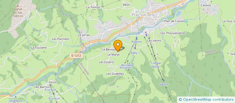 localisation de l'entreprise SOCIETE CIVILE IMMOBILIERE SAVOIA FDS  PRAZ-SUR-ARLY