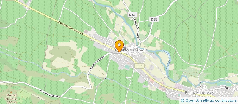 localisation de l'entreprise SOCIETE CIVILE IMMOBILIERE SAWADEE  PEYRIAC-MINERVOIS