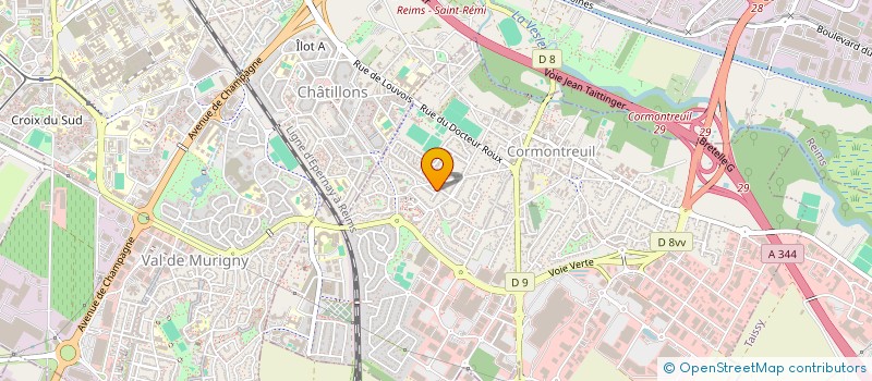 localisation de l'entreprise SOCIETE CIVILE IMMOBILIERE SBCW  CORMONTREUIL