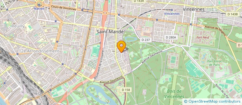 localisation de l'entreprise SOCIETE CIVILE IMMOBILIERE SBS  SAINT-MANDE