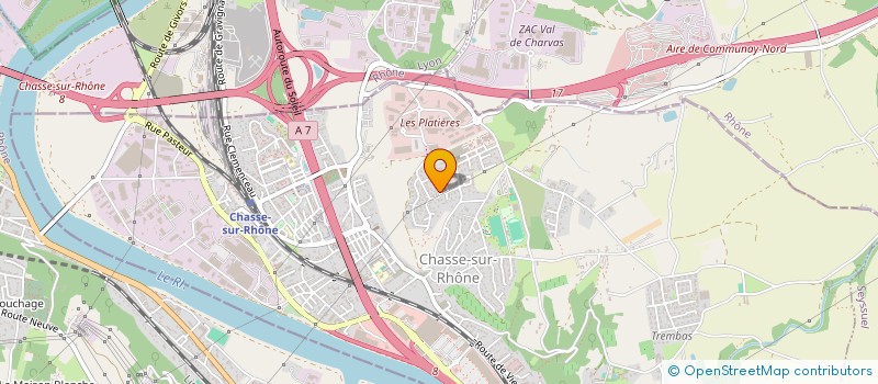 localisation de l'entreprise SOCIETE CIVILE IMMOBILIERE SCAP  CHASSE-SUR-RHONE