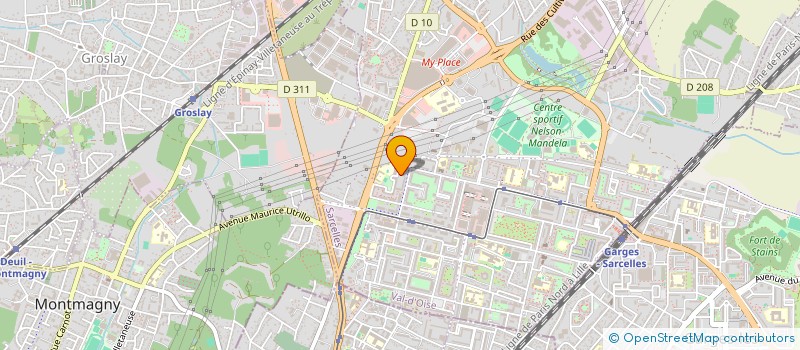 localisation de l'entreprise SOCIETE CIVILE IMMOBILIERE SCCE  SARCELLES