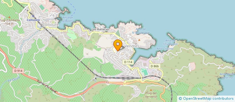 localisation de l'entreprise SOCIETE CIVILE IMMOBILIERE SEBAR  PORT-VENDRES