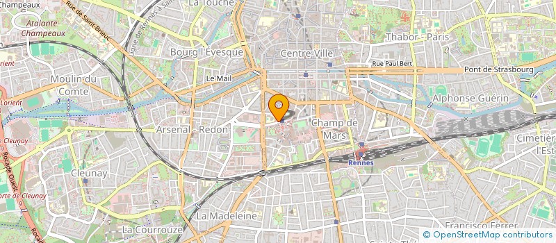 localisation de l'entreprise SOCIETE CIVILE IMMOBILIERE SEBEL  RENNES