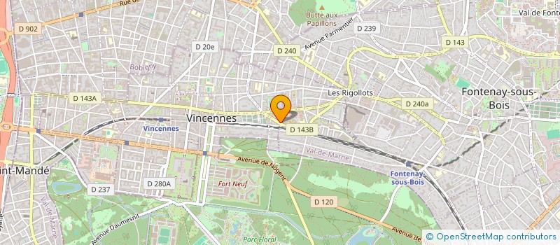 localisation de l'entreprise SOCIETE CIVILE IMMOBILIERE SEVAYA à VINCENNES