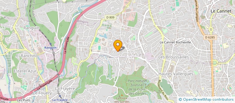 localisation de l'entreprise SOCIETE CIVILE IMMOBILIERE SF DRAUX à LE CANNET