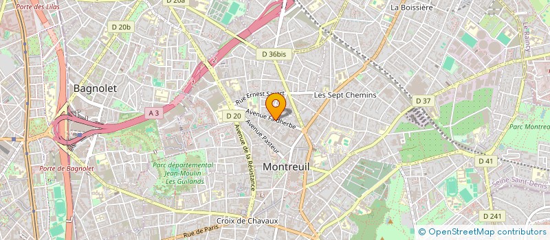 localisation de l'entreprise SOCIETE CIVILE IMMOBILIERE SHANTI à MONTREUIL