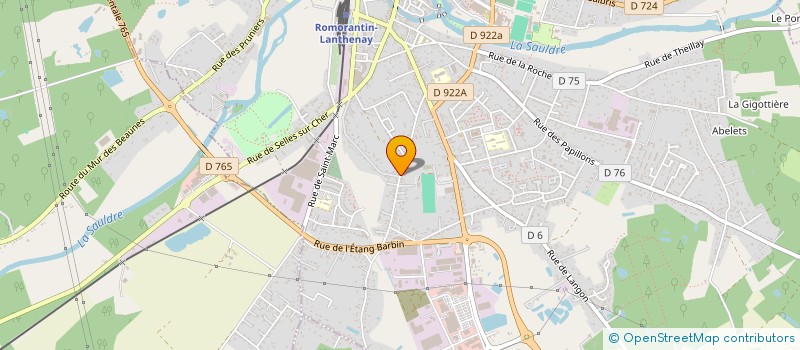 localisation de l'entreprise SOCIETE CIVILE IMMOBILIERE SIN  ROMORANTIN-LANTHENAY