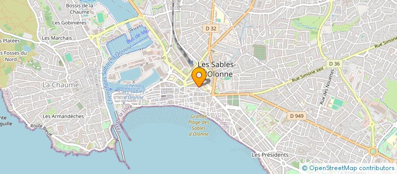 localisation de l'entreprise SOCIETE CIVILE IMMOBILIERE SKIA à LES SABLES D'OLONNE