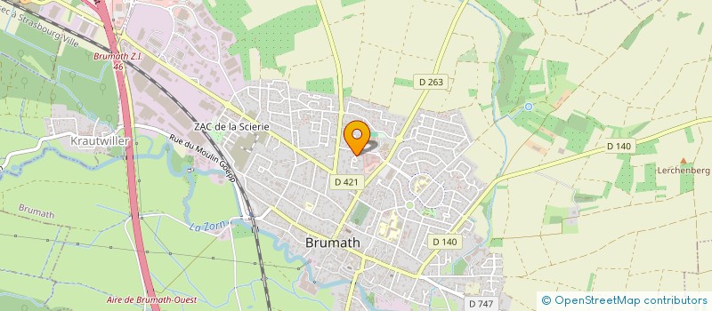 localisation de l'entreprise SOCIETE CIVILE IMMOBILIERE SLIMING  BRUMATH