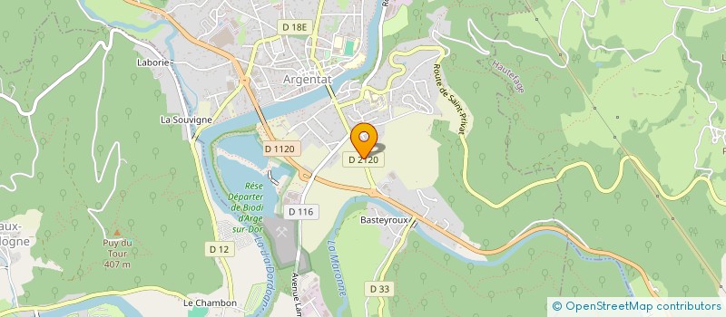 localisation de l'entreprise SOCIETE CIVILE IMMOBILIERE SLNJ à ARGENTAT-SUR-DORDOGNE
