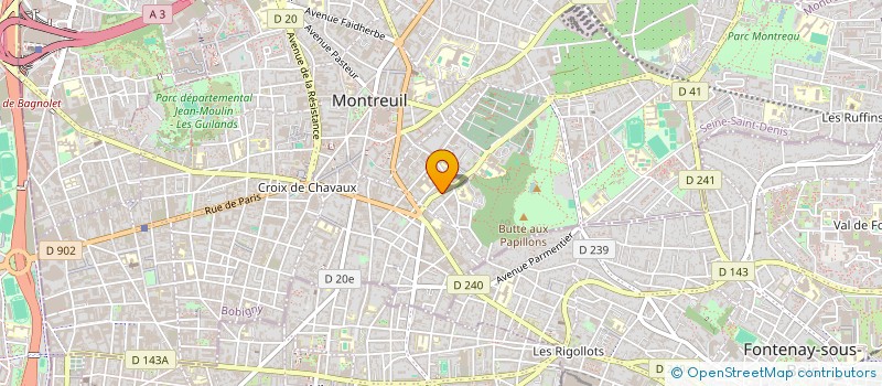 localisation de l'entreprise SOCIETE CIVILE IMMOBILIERE SLPB à MONTREUIL