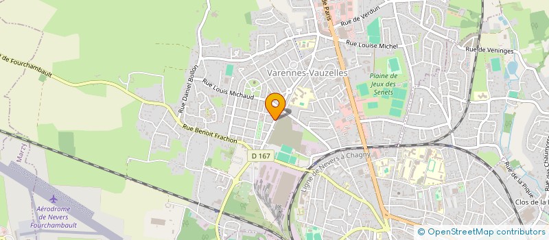 localisation de l'entreprise SOCIETE CIVILE IMMOBILIERE SNB  VARENNES-VAUZELLES