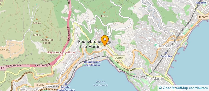 localisation de l'entreprise SOCIETE CIVILE IMMOBILIERE SOCAFI LAZARE CARNOT à ROQUEBRUNE-CAP-MARTIN