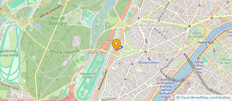 localisation de l'entreprise SOCIETE CIVILE IMMOBILIERE SOFA  PARIS