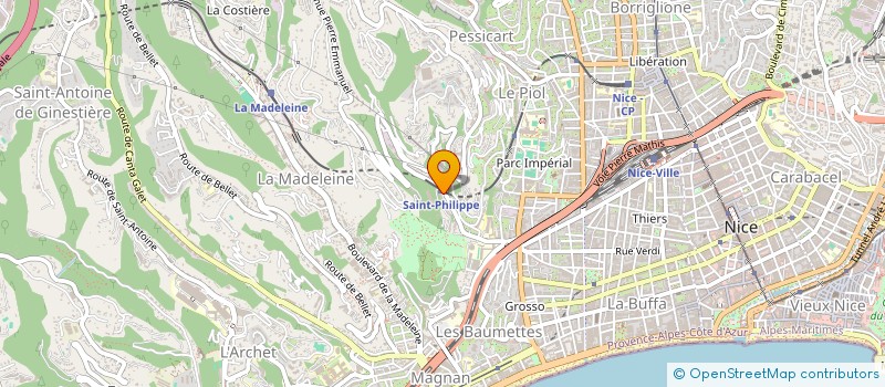 localisation de l'entreprise SOCIETE CIVILE IMMOBILIERE SOFT à NICE