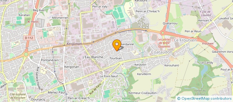 localisation de l'entreprise SOCIETE CIVILE IMMOBILIERE SOFTISSIMMO  GUIPAVAS