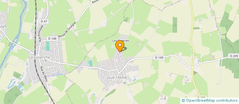 localisation de l'entreprise SOCIETE CIVILE IMMOBILIERE SOJERO  JOUE L'ABBE