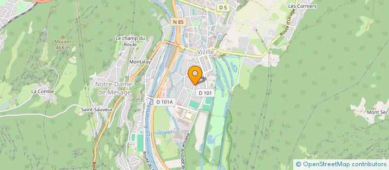 localisation de l'entreprise SOCIETE CIVILE IMMOBILIERE SOLEIL BLEU  VIZILLE