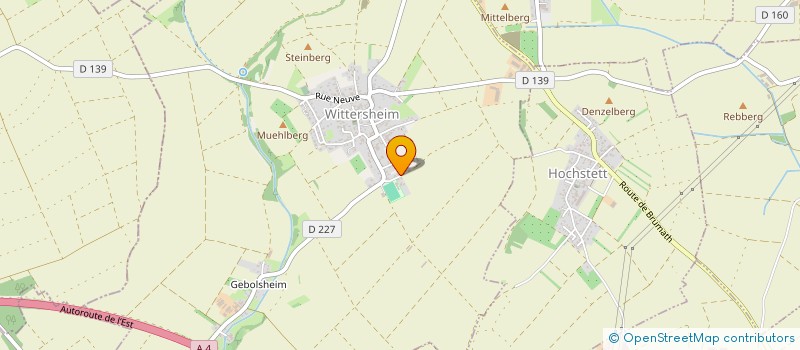 localisation de l'entreprise SOCIETE CIVILE IMMOBILIERE SOLEIL D'AUSTERLITZ  WITTERSHEIM