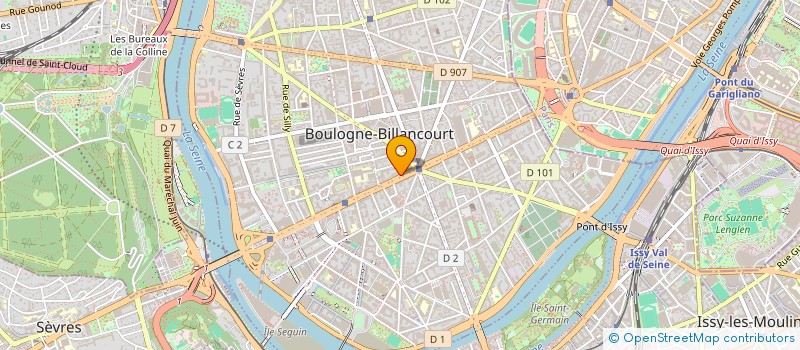 localisation de l'entreprise SOCIETE CIVILE IMMOBILIERE SOLEIS à BOULOGNE-BILLANCOURT