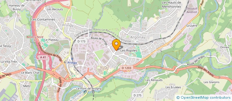 localisation de l'entreprise SOCIETE CIVILE IMMOBILIERE SOLOUMAX  ARGONAY