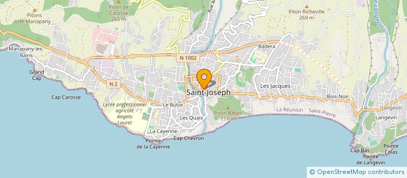 localisation de l'entreprise SOCIETE CIVILE IMMOBILIERE SON HOUI A ET T à SAINT-JOSEPH