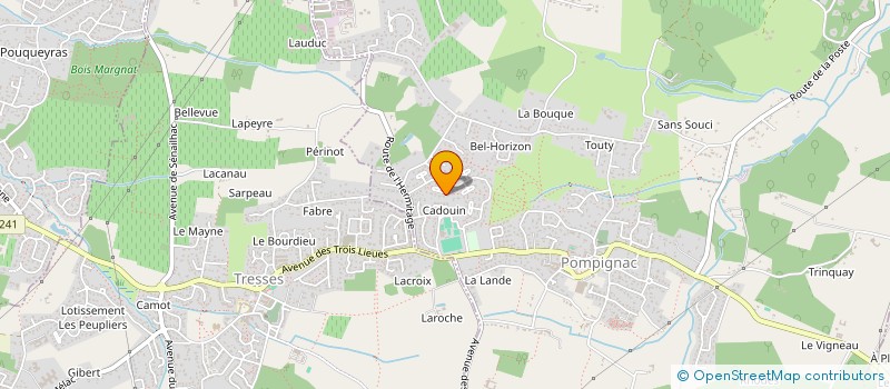 localisation de l'entreprise SOCIETE CIVILE IMMOBILIERE SOUBAB  POMPIGNAC