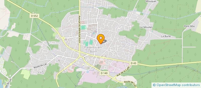 localisation de l'entreprise SOCIETE CIVILE IMMOBILIERE SOUSS  PARENTIS-EN-BORN