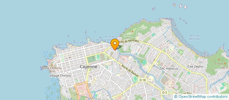 localisation de l'entreprise SOCIETE CIVILE IMMOBILIERE SPA REBARD  CAYENNE