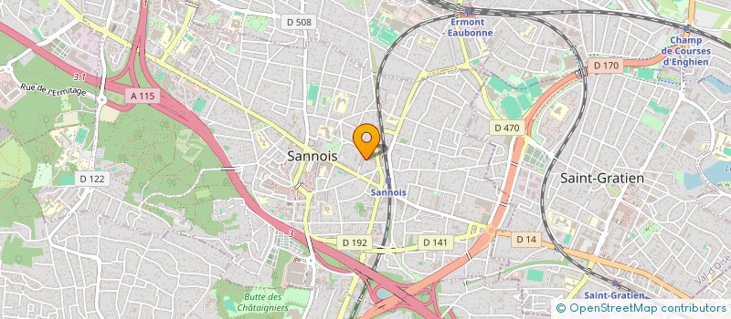 localisation de l'entreprise SOCIETE CIVILE IMMOBILIERE STALINGRAD  SANNOIS