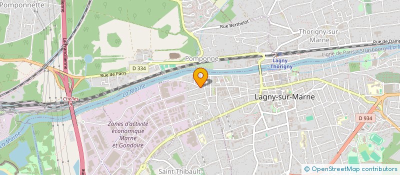 localisation de l'entreprise SOCIETE CIVILE IMMOBILIERE STANDING CONSTRUCTION  LAGNY-SUR-MARNE