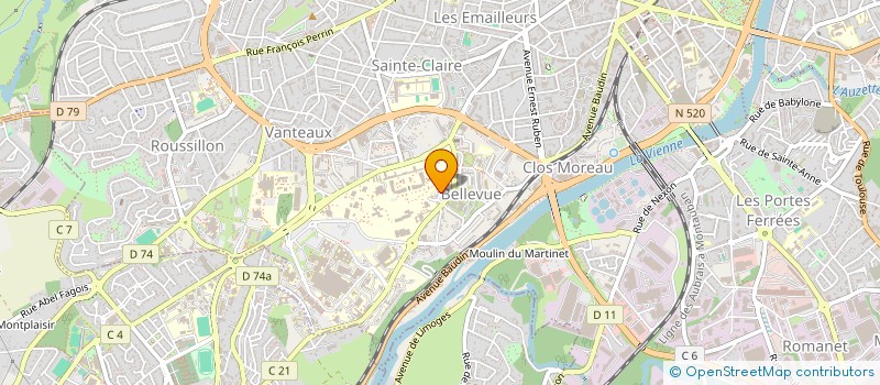 localisation de l'entreprise SOCIETE CIVILE IMMOBILIERE STELLINA à LIMOGES
