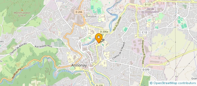 localisation de l'entreprise SOCIETE CIVILE IMMOBILIERE SUI GENERIS  ANNONAY