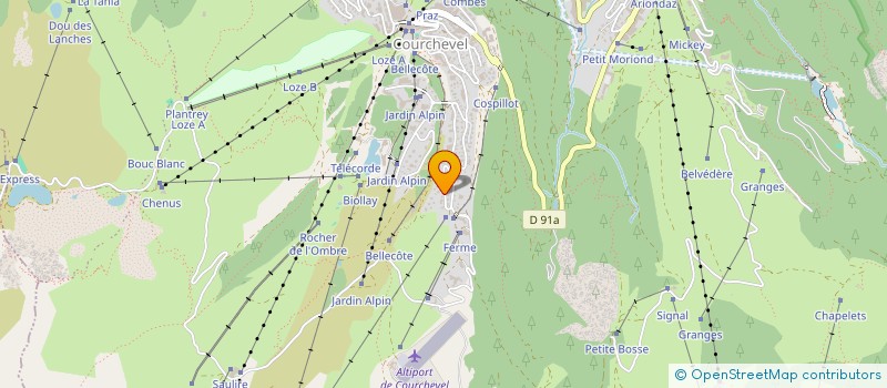 localisation de l'entreprise SOCIETE CIVILE IMMOBILIERE SUNNY DAY à COURCHEVEL