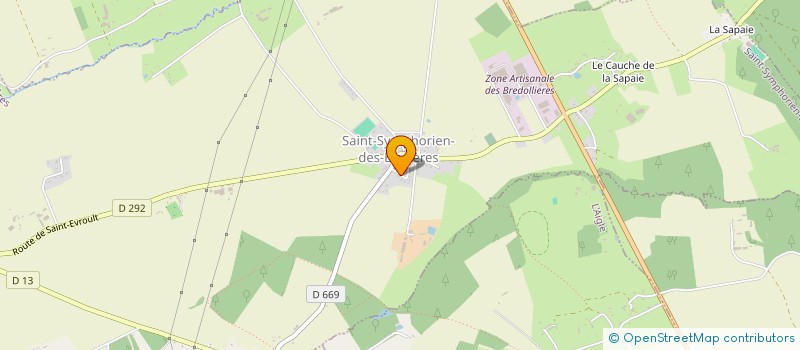 localisation de l'entreprise SOCIETE CIVILE IMMOBILIERE SYEL à SAINT-SYMPHORIEN-DES-BRUYERES