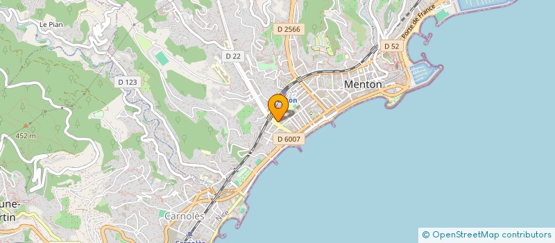localisation de l'entreprise SOCIETE CIVILE IMMOBILIERE SYKA à MENTON