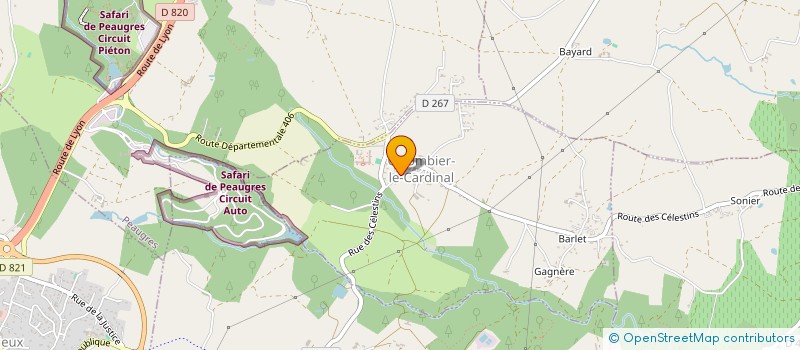 localisation de l'entreprise SOCIETE CIVILE IMMOBILIERE T.TP LE LAC  COLOMBIER-LE-CARDINAL