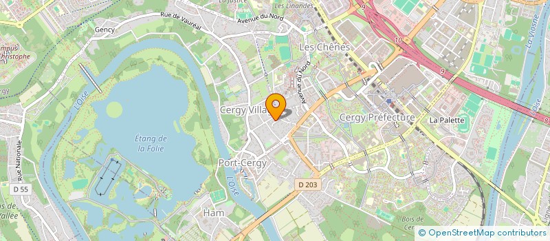 localisation de l'entreprise SOCIETE CIVILE IMMOBILIERE  TANTRIS  CERGY