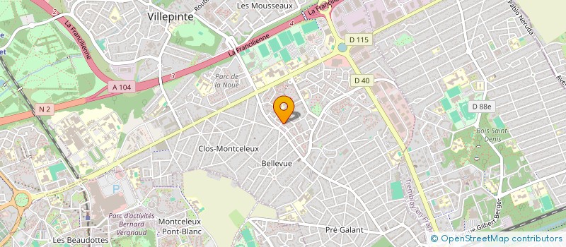 localisation de l'entreprise SOCIETE CIVILE IMMOBILIERE TAUTIRABAR à VILLEPINTE
