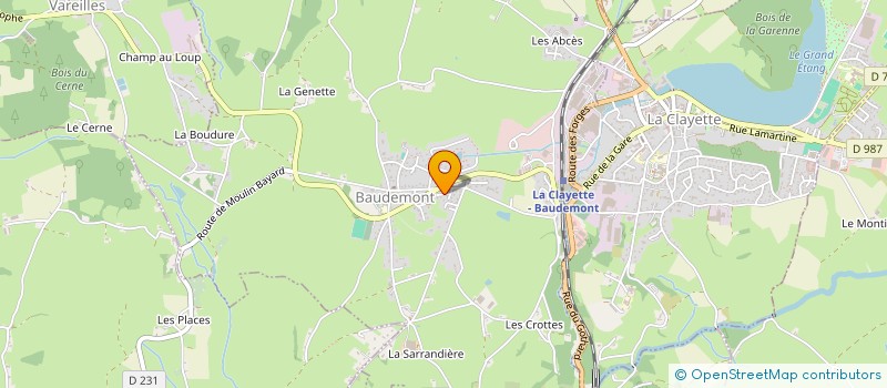 localisation de l'entreprise SOCIETE CIVILE IMMOBILIERE TE MOANA  BAUDEMONT