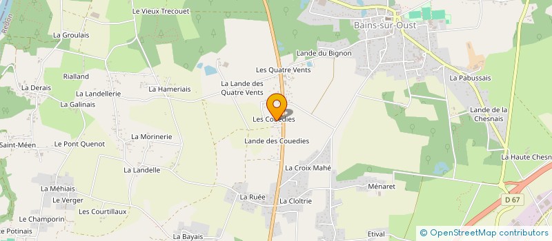 localisation de l'entreprise SOCIETE CIVILE IMMOBILIERE THEOPHILE  BAINS-SUR-OUST