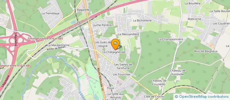 localisation de l'entreprise SOCIETE CIVILE IMMOBILIERE THIBAX à VEIGNE