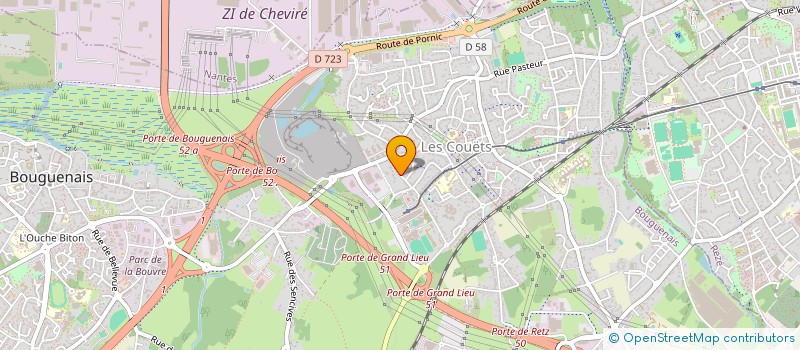 localisation de l'entreprise SOCIETE CIVILE IMMOBILIERE THIVAL-GALLET  BOUGUENAIS