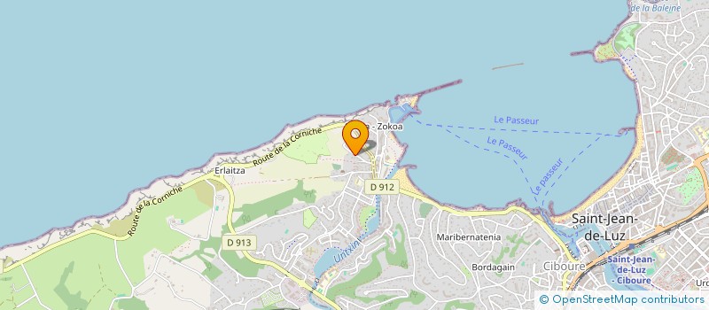 localisation de l'entreprise SOCIETE CIVILE IMMOBILIERE THOROM  URRUGNE