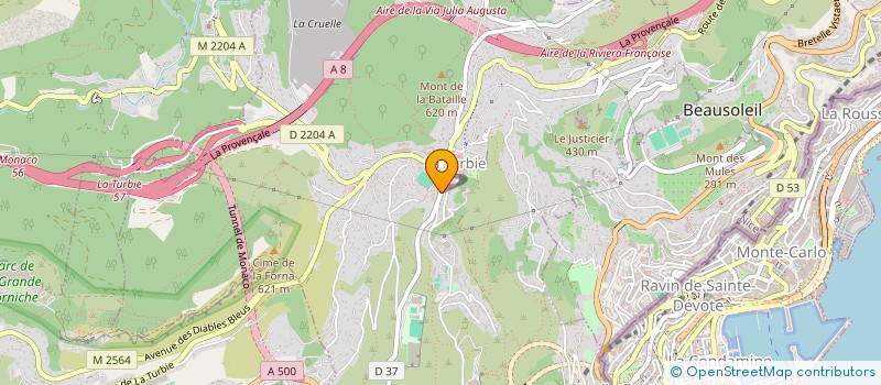 localisation de l'entreprise SOCIETE CIVILE IMMOBILIERE TINY à LA TURBIE