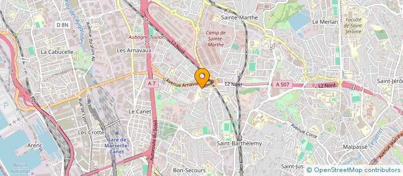 localisation de l'entreprise SOCIETE CIVILE IMMOBILIERE TOUHLALI à MARSEILLE